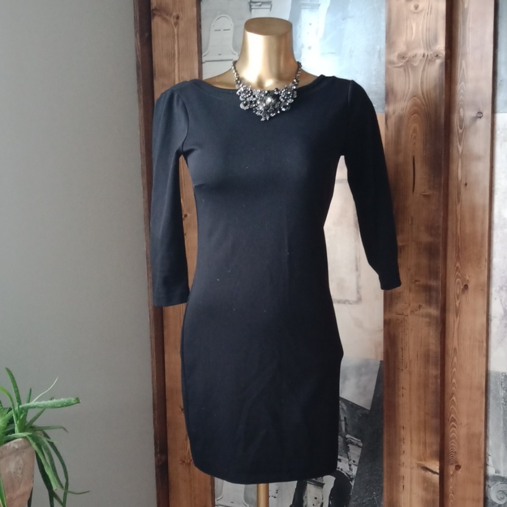 Armani Exchange black mini dress - Picture 1 of 8